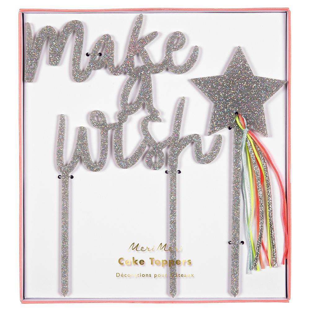 Cake Toppers | Make  A Wish | Acrylic