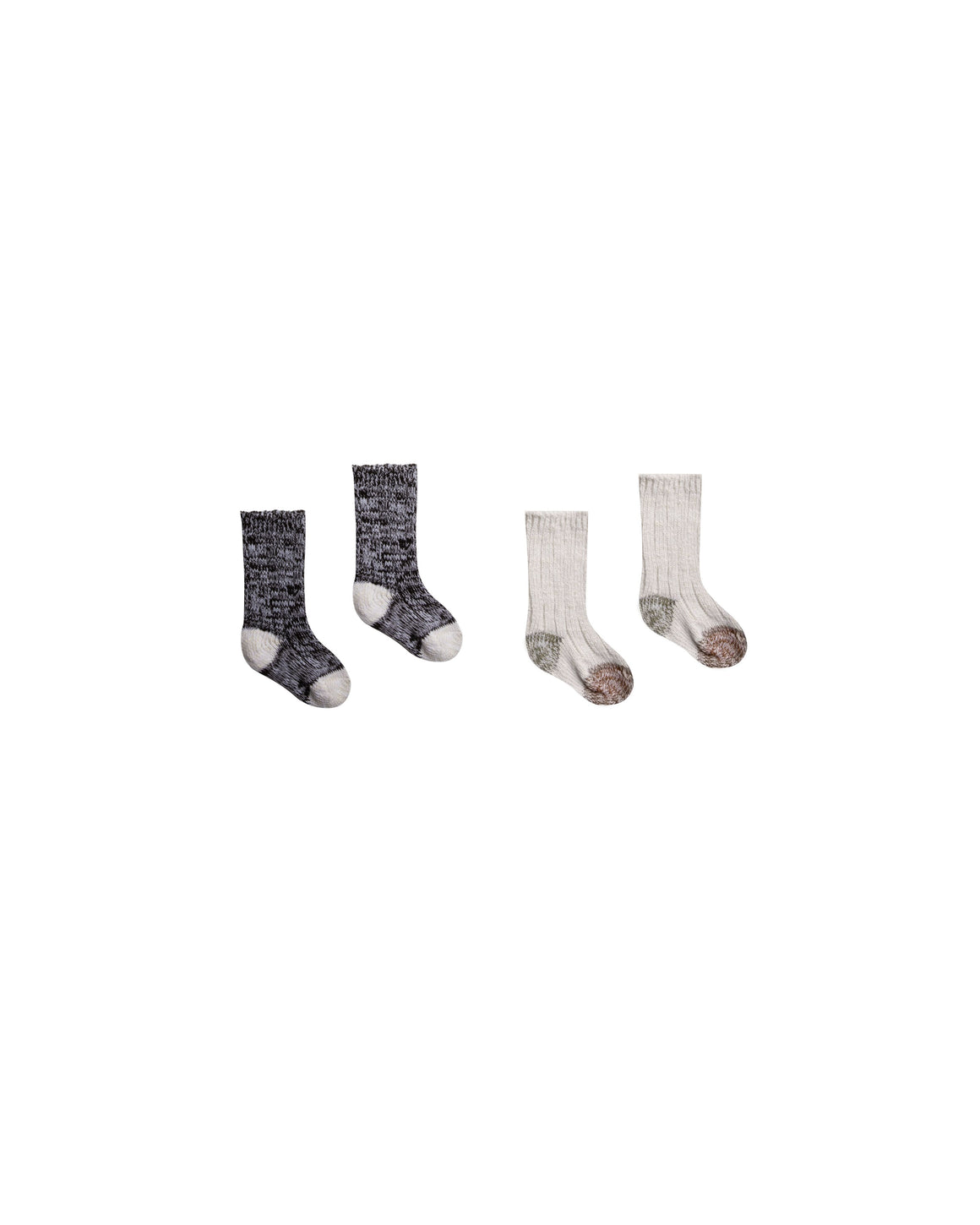 Chunky Knit Socks Set | Color Block
