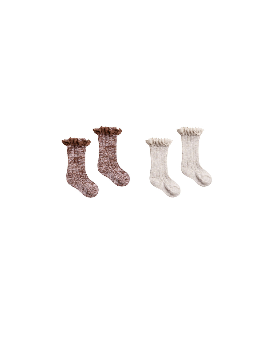 Chunky Knit Socks Set | Wine & Stone