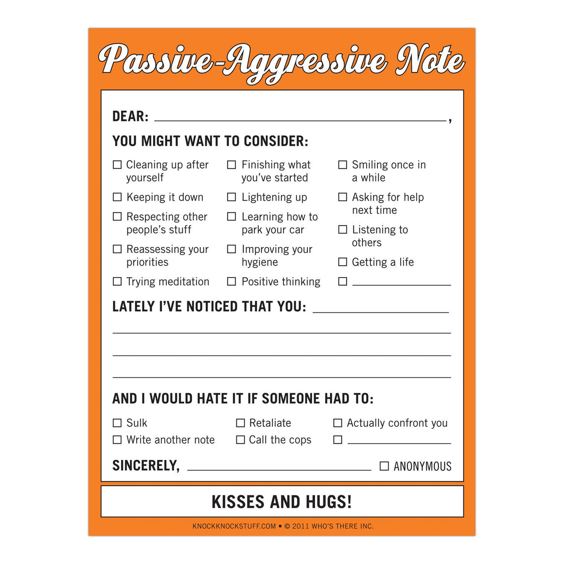 Nifty Note | Passive Aggressive